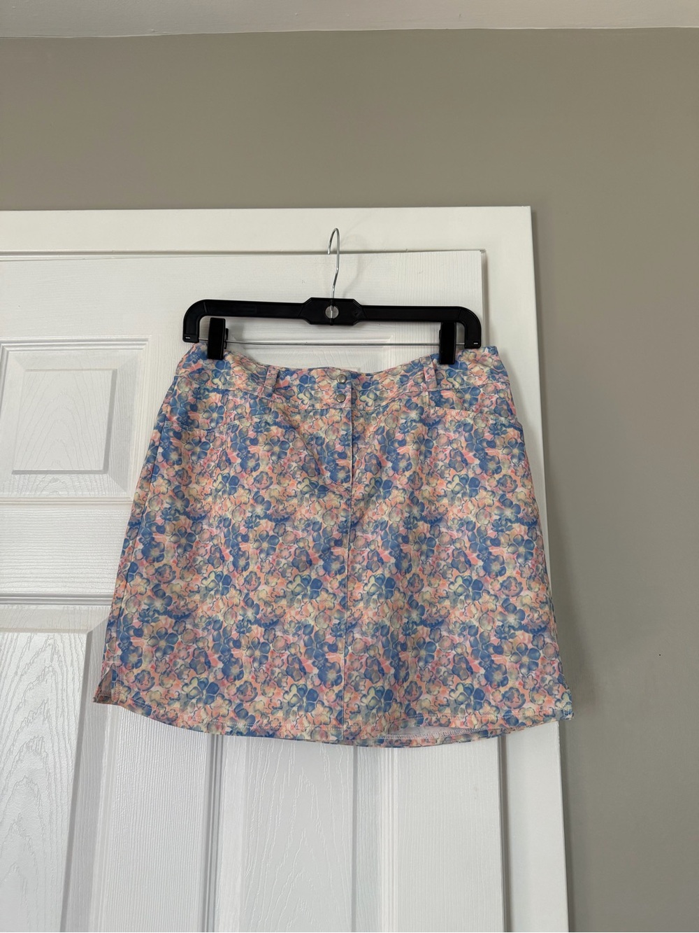 Adidas Floral Pastel Mini Skort Skirt Shorts Workout Hiking